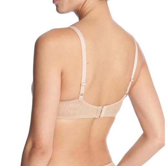 Natori Flawless Contour Underwire Bra - Café/Ivory / 38 / C NWT - Picture 3 of 4